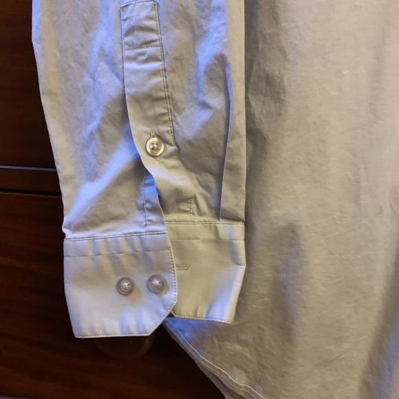 Alfani slim fit mens dress shirt, smoke blue color - Picture 5 of 12